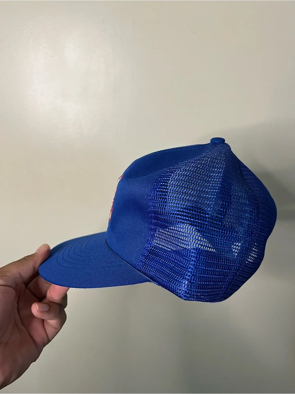 Vintage 90s Active Generation Atlanta Braves Mesh Trucker Hat Snapback